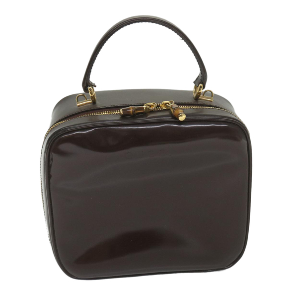 GUCCI Hand Bag Enamel 2way Brown 001 270 0323 Auth 59717 - Picture 13 of 16